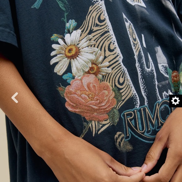 Free People Daydreamer Fleetwood Mac Rumours Tour 1977 Vitage Black - Picture 3 of 7